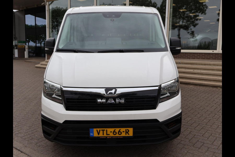 MAN TGE 50 2.0 TDI 177 PK DSG AUT. D.C. DUBBEL LUCHT 7-PERS. OPEN LAADBAK + 3500 KG TREKHAAK | STANDKACHEL