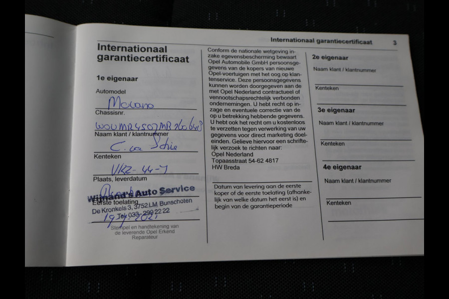 Opel Movano 2.3 180 PK TURBO AUTOMAAT *63.614 KM!* + TREKHAAK CAMERA | CARPLAY | CLIMATE | CRUISE CONTROL