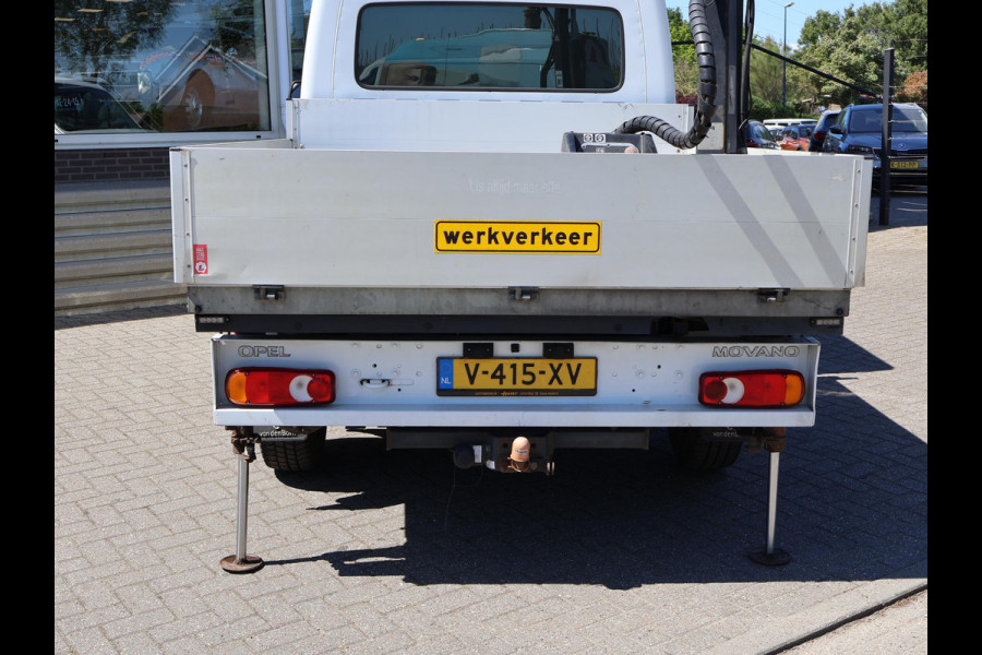 Opel Movano 2.3 CDTI BITURBO 145 PK HIAB 017T LAADKRAAN OPEN LAADBAK PICK-UP
