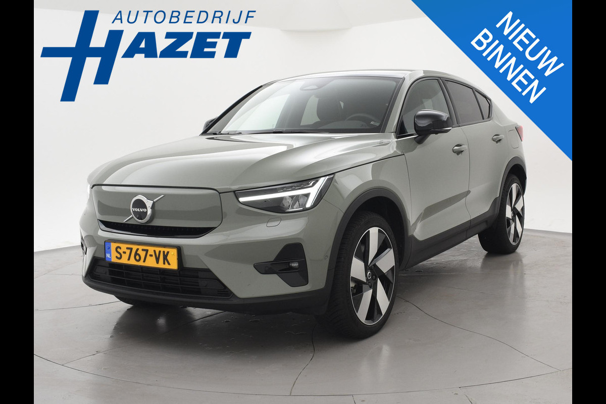 Volvo C40 RECHARGE TWIN ULTIMATE 78 kWh 408 PK SAGE GREEN + ELEK. TREKHAAK | 20 INCH | PANORAMA | PILOT ASSIST | ACC | HK