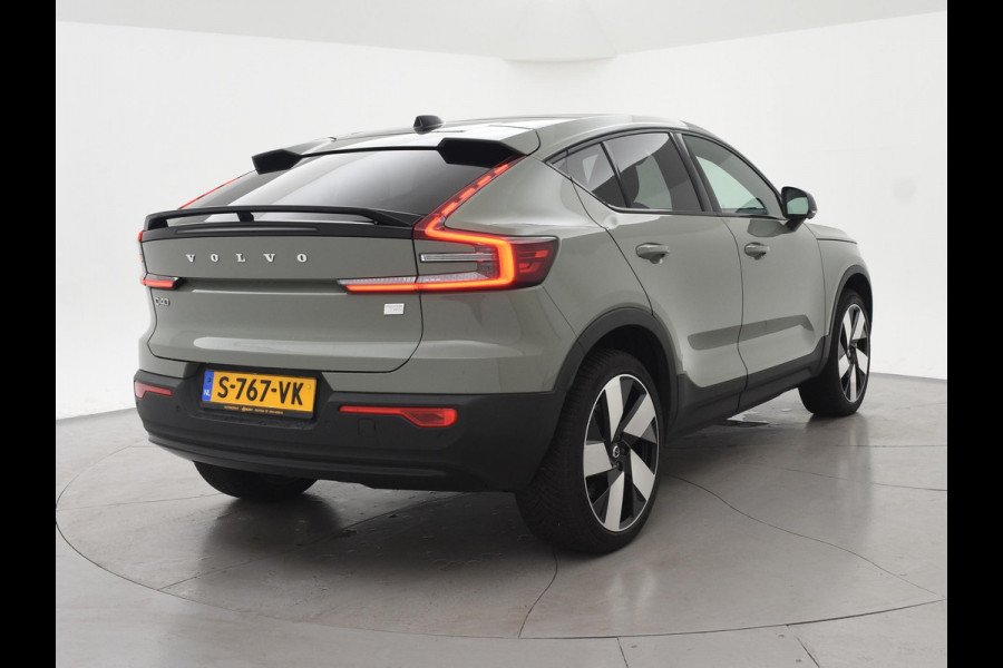 Volvo C40 RECHARGE TWIN ULTIMATE 78 kWh 408 PK SAGE GREEN + ELEK. TREKHAAK | 20 INCH | PANORAMA | PILOT ASSIST | ACC | HK