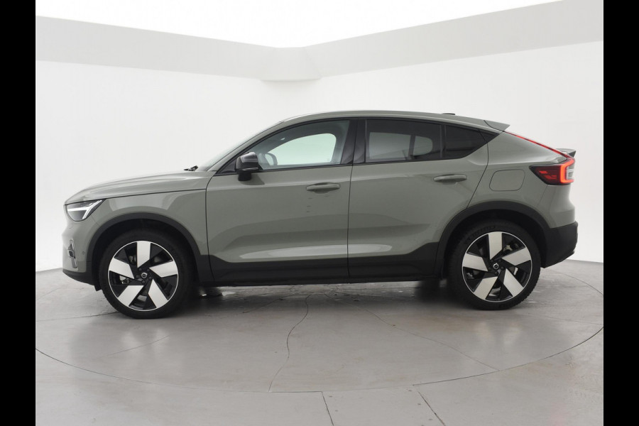 Volvo C40 RECHARGE TWIN ULTIMATE 78 kWh 408 PK SAGE GREEN + ELEK. TREKHAAK | 20 INCH | PANORAMA | PILOT ASSIST | ACC | HK