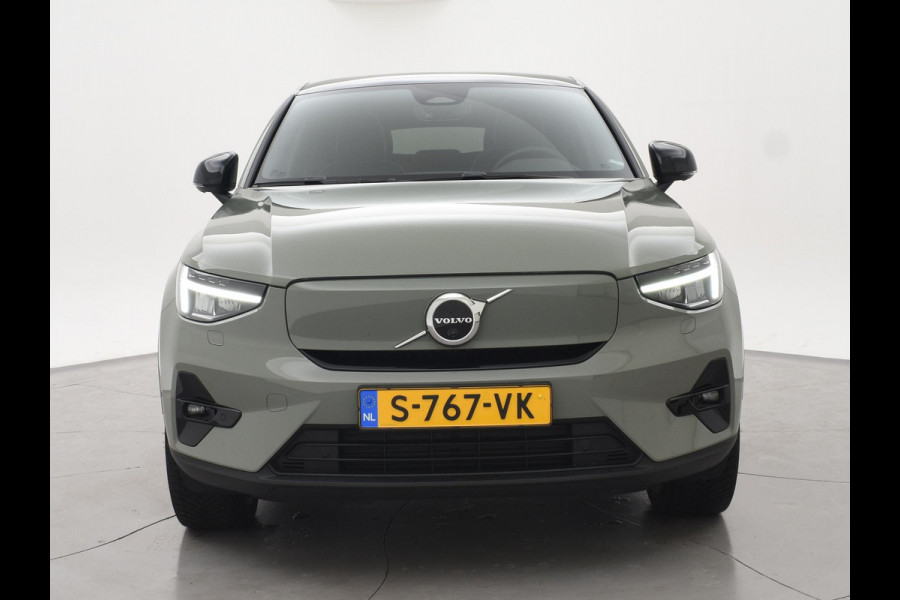 Volvo C40 RECHARGE TWIN ULTIMATE 78 kWh 408 PK SAGE GREEN + ELEK. TREKHAAK | 20 INCH | PANORAMA | PILOT ASSIST | ACC | HK