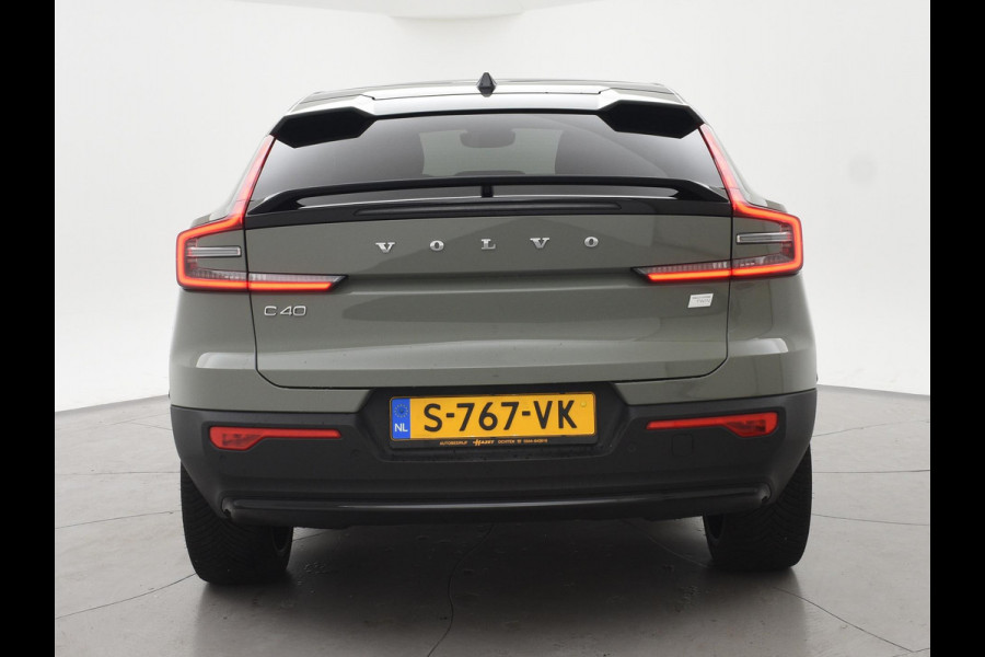 Volvo C40 RECHARGE TWIN ULTIMATE 78 kWh 408 PK SAGE GREEN + ELEK. TREKHAAK | 20 INCH | PANORAMA | PILOT ASSIST | ACC | HK