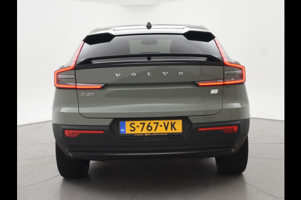 Volvo C40 RECHARGE TWIN ULTIMATE 78 kWh 408 PK SAGE GREEN + ELEK. TREKHAAK | 20 INCH | PANORAMA | PILOT ASSIST | ACC | HK