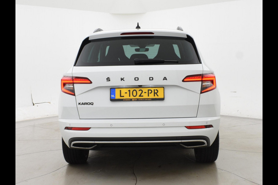 Škoda Karoq 1.5 TSI 150 PK DSG AUT. SPORTLINE + 19 INCH | VIRTUAL COCKPIT | ADAPTIVE CRUISE | ELEK. TREKHAAK | SFEERVERLICHTING | CANTON
