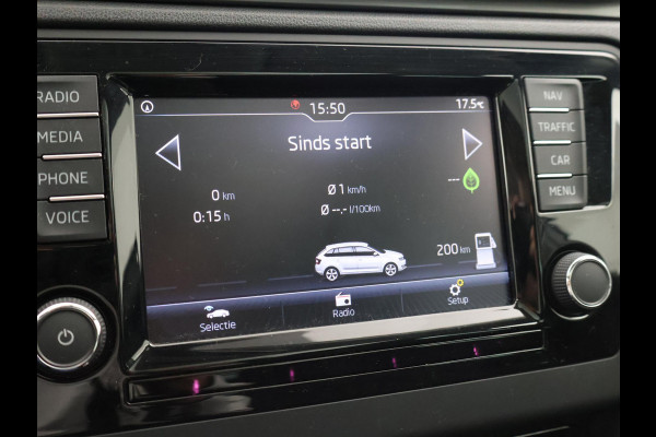 Škoda Rapid Spaceback 1.0 TSI DSG AUT CLEVER WIT PARELMOER + PANORAMADAK | STOELVERWARMING | DAB | NAVIGATIE