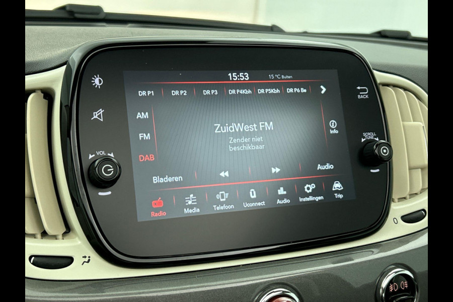 Fiat 500C 1.0 Hybrid Dolcevita Cabriolet | Climate Control | Sportstoelen | Parkeersensoren achter | Cruise Control | DAB | Lichtmetalen Velgen