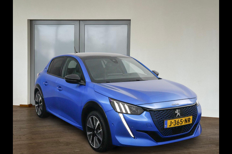 Peugeot e-208 EV GT 350 50 kWh*3FASE*PANO*CRUISE*ECC*CARPLAY*CAM