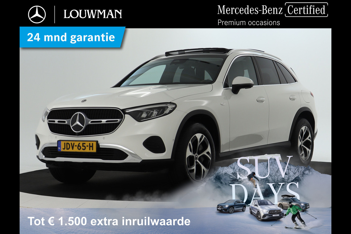 Mercedes-Benz GLC 300 e 4MATIC Plug-In Hybride Avantgarde Advanced Plus | Trekhaak Panorama Schuif-Kanteldak | Memory Pakket Voorstoelen | Stuur en Stoelverwarming. Inclusief 24 maanden MB Certified garantie voor Europa.