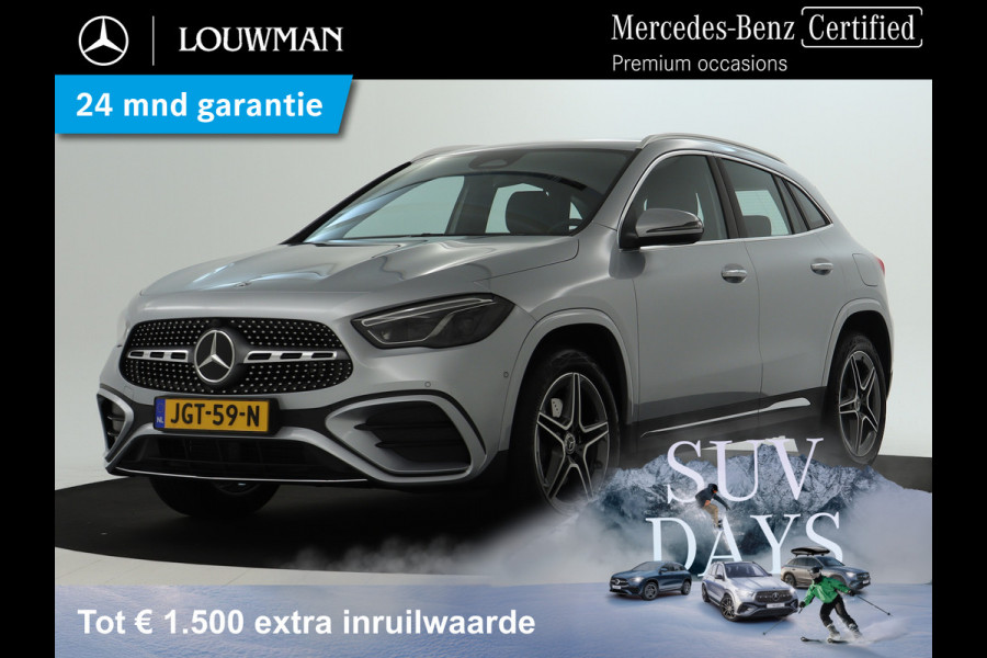 Mercedes-Benz GLA 250 e AMG Plug-In Hybride AMG Line | Dodehoek Assist | 11kW Laden | MiltiBeam Koplampen | Stuur en Stoelverwarming. Inclusief 24 maanden MB Certified garantie voor Europa.