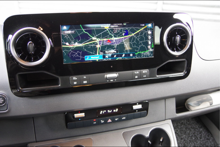 Mercedes-Benz Sprinter 319 1.9 CDI L2H2 DC-6P, AUT. LED, LEDER, MBUX 10'', CAMERA, NAVI, CRUISE, CLIMA, DUBBELE CABINE, DUBBEL CABINE