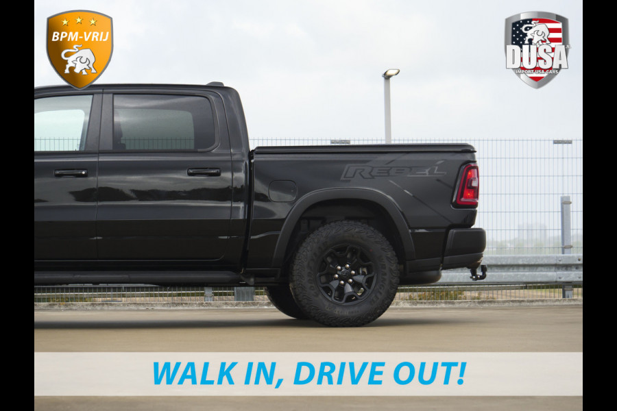 Dodge Ram | 1500 | Rebel | Night | 4x4 | Crew Cab | 3.0L Twin-turbo I6 | BPM-VRIJ | LPG | 10,2 inch Passenger Screen | Harman Kardon | Getoonde accessoires zijn verkrijgbaar tegen meerprijs