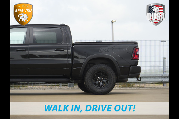 Dodge Ram | 1500 | Rebel | Night | 4x4 | Crew Cab | 3.0L Twin-turbo I6 | BPM-VRIJ | LPG | 10,2 inch Passenger Screen | Harman Kardon | Getoonde accessoires zijn verkrijgbaar tegen meerprijs