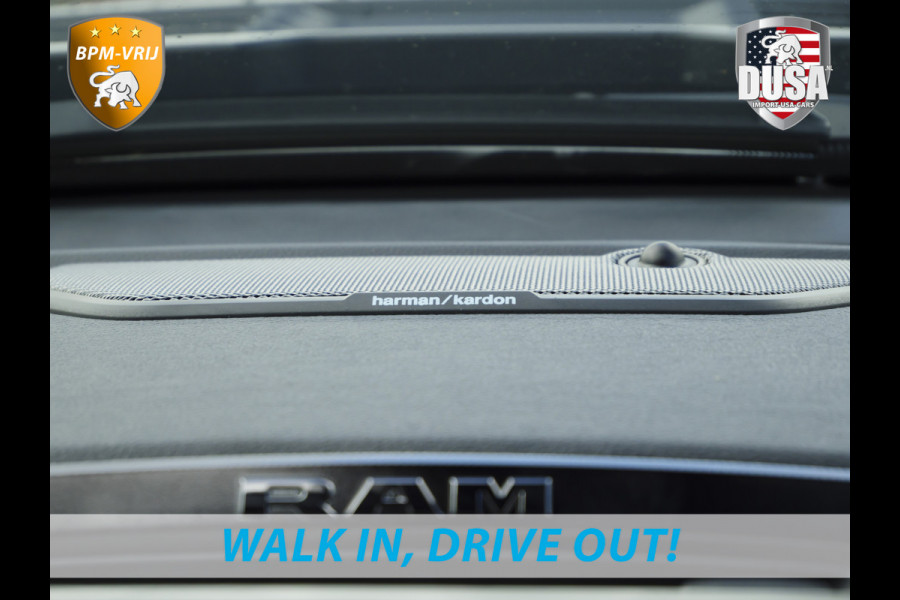 Dodge Ram | 1500 | Rebel | Night | 4x4 | Crew Cab | 3.0L Twin-turbo I6 | BPM-VRIJ | LPG | 10,2 inch Passenger Screen | Harman Kardon | Getoonde accessoires zijn verkrijgbaar tegen meerprijs