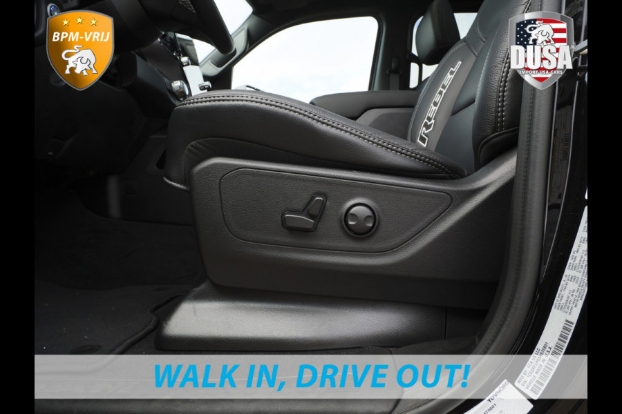 Dodge Ram | 1500 | Rebel | Night | 4x4 | Crew Cab | 3.0L Twin-turbo I6 | BPM-VRIJ | LPG | 10,2 inch Passenger Screen | Harman Kardon | Getoonde accessoires zijn verkrijgbaar tegen meerprijs