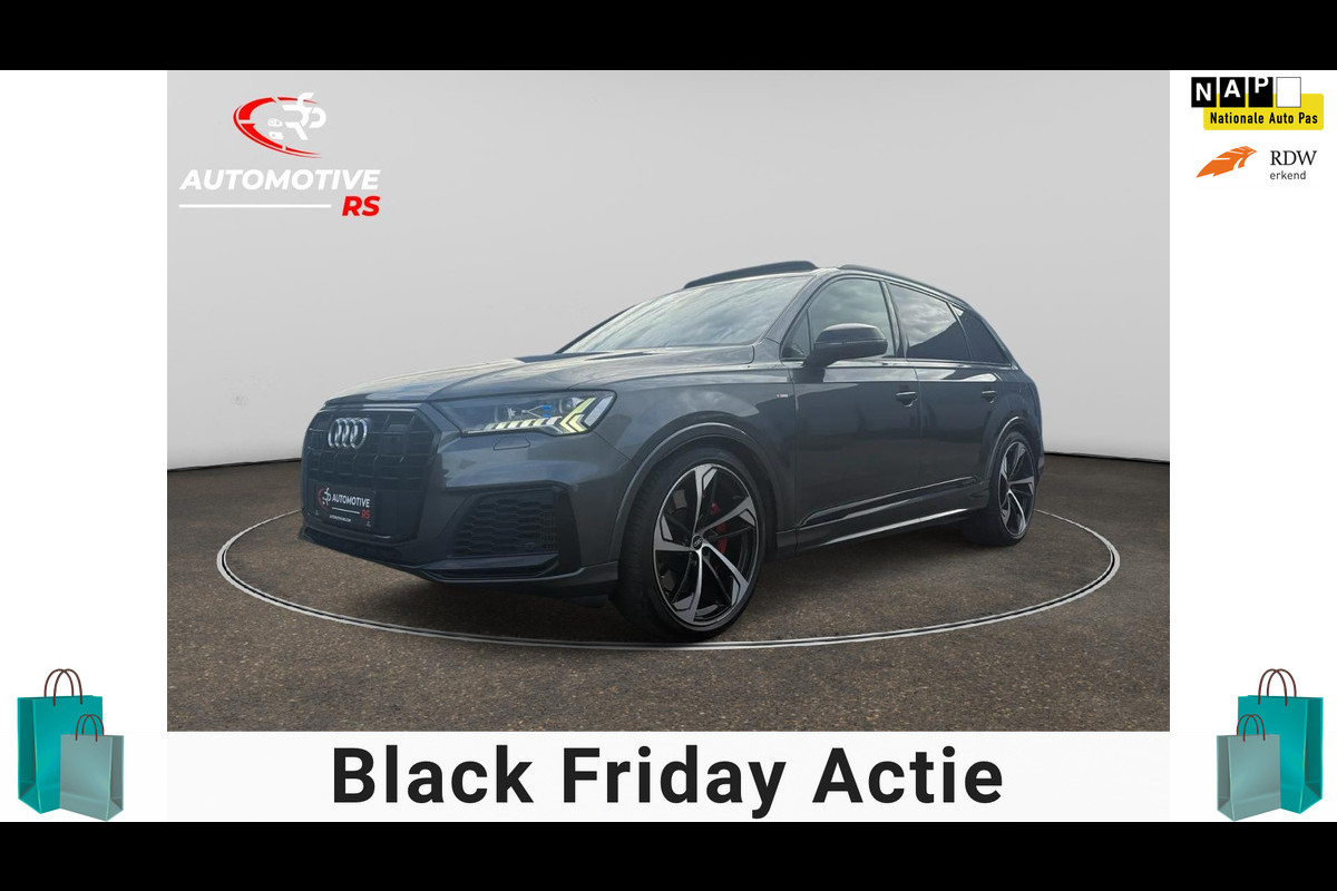 Audi Q7 Compet 60 TFSI e PHEV 462PK Quattro BTW Auto | 3x S Line |B&O| Panoramadak | Leder Stoelen | Trekhaak | Full Option