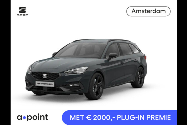 Seat Leon Sportstourer 1.5 TSI e-Hybrid FR Business | Black Pack | Safe & Driving Pack | Trekhaak zwenkbaar (elektr. ontgrendeling) | C2K - Velgen 'Black Pack', 18 inch
