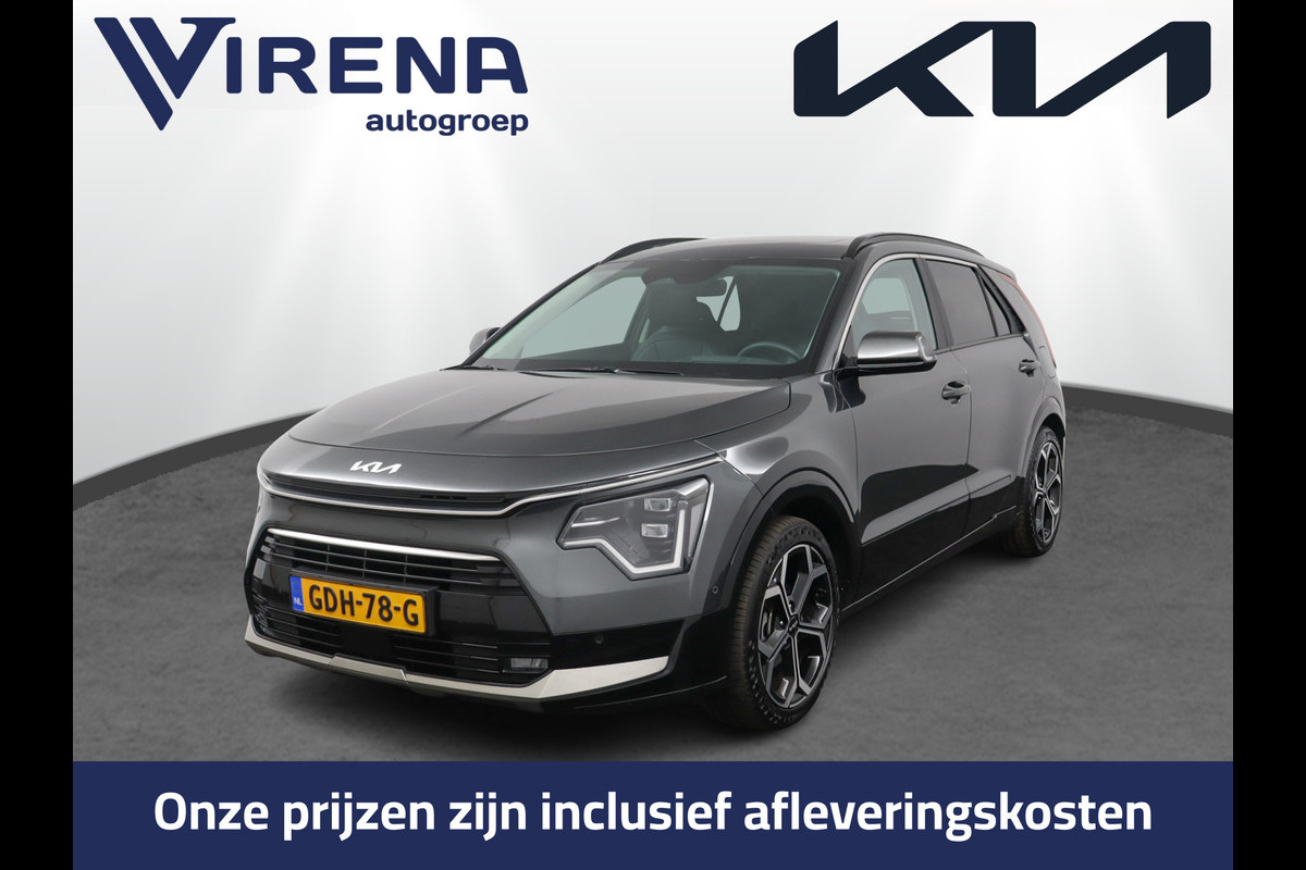 Kia Niro 1.6 GDi Hybrid ExecutiveLine Automaat Apple Carplay/Android Auto - Cruise Control - Dodehoekdetectie - Navigatie - Schuif/Kanteldak - Stuur/Stoelverwarming - Fabrieksgarantie tot 06-2031