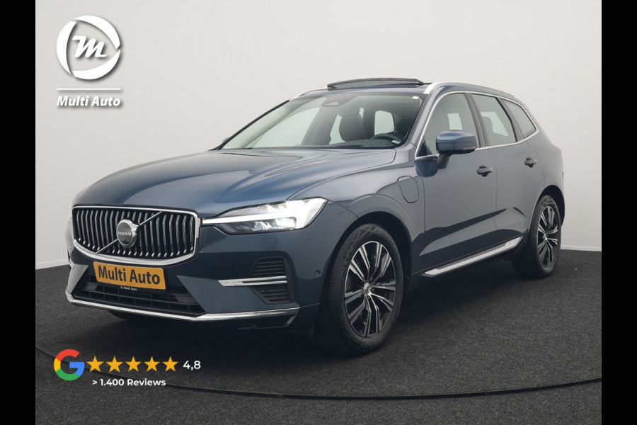 Volvo XC60 T8 AWD Inscription Plug In Hybrid 391pk Dealer O.H. PHEV | Trekhaak Af Fabriek | Luchtvering | Head Up | Adaptive Cruise | 360 Camera | Harman&Kardon | Lederen Sportstoelen Memory & Verwarmd | Google Assistent | App