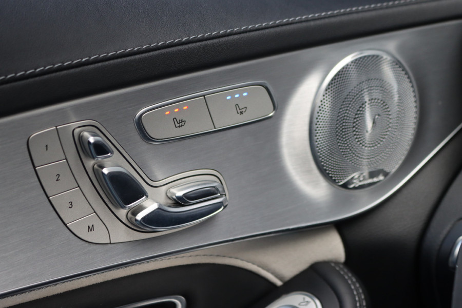 Mercedes-Benz C-Klasse Estate AMG 63 S | 510pk | Distronic+ | Memory | Burmester | AMG Drivers Package | Stoelventilatie | Panoramadak | Trekhaak | HUD | Surround Camera | Nightpakket | Schakelbare Uitlaat |