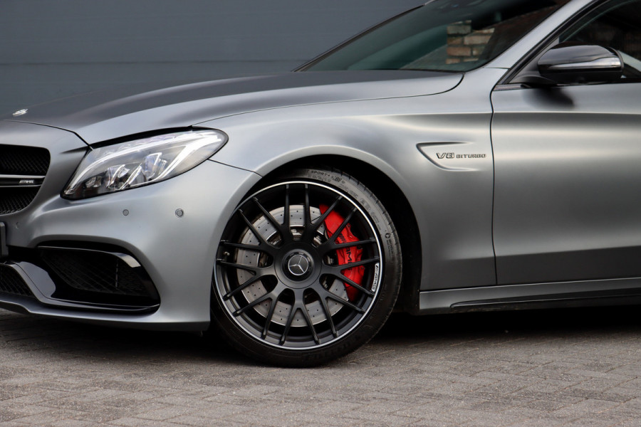 Mercedes-Benz C-Klasse Estate AMG 63 S | 510pk | Distronic+ | Memory | Burmester | AMG Drivers Package | Stoelventilatie | Panoramadak | Trekhaak | HUD | Surround Camera | Nightpakket | Schakelbare Uitlaat |