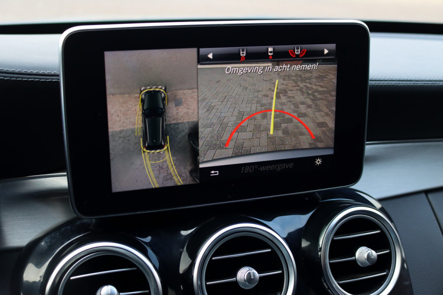 Mercedes-Benz C-Klasse Estate AMG 63 S | 510pk | Distronic+ | Memory | Burmester | AMG Drivers Package | Stoelventilatie | Panoramadak | Trekhaak | HUD | Surround Camera | Nightpakket | Schakelbare Uitlaat |