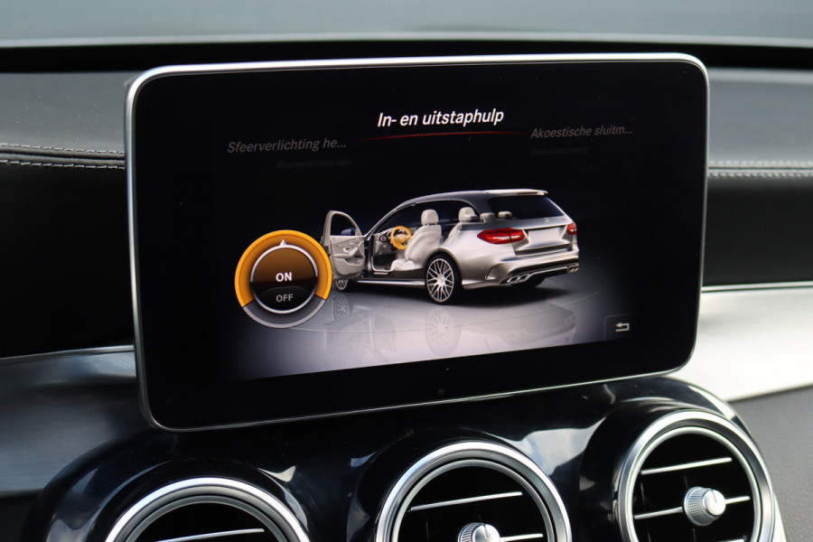 Mercedes-Benz C-Klasse Estate AMG 63 S | 510pk | Distronic+ | Memory | Burmester | AMG Drivers Package | Stoelventilatie | Panoramadak | Trekhaak | HUD | Surround Camera | Nightpakket | Schakelbare Uitlaat |