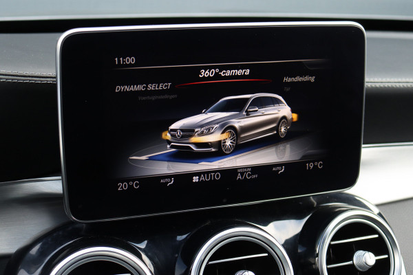 Mercedes-Benz C-Klasse Estate AMG 63 S | 510pk | Distronic+ | Memory | Burmester | AMG Drivers Package | Stoelventilatie | Panoramadak | Trekhaak | HUD | Surround Camera | Nightpakket | Schakelbare Uitlaat |