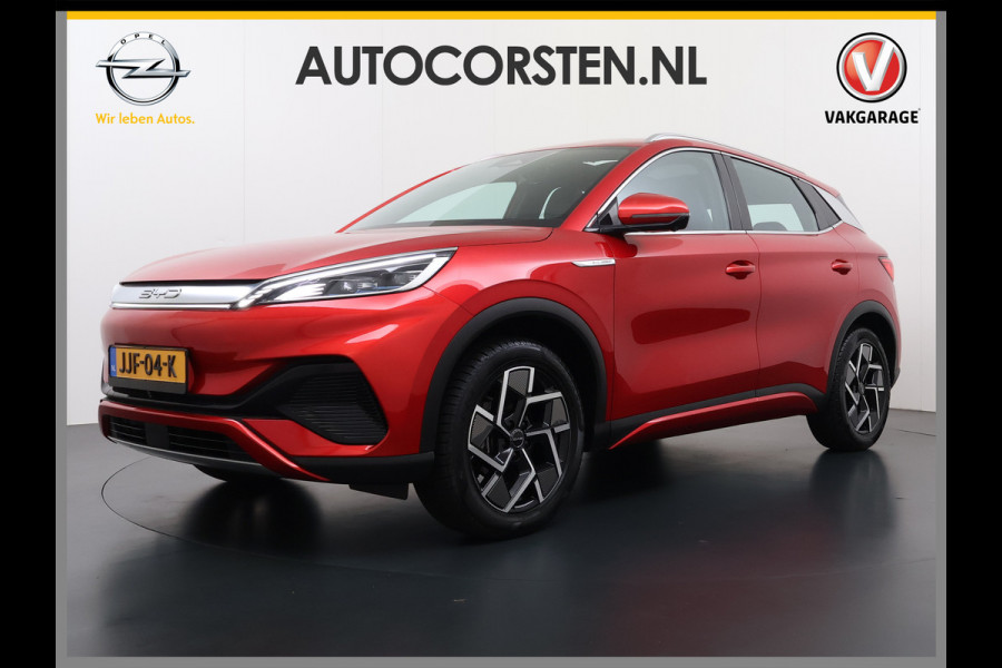 BYD ATTO 3 60kWh Design SOH 98% Pano-dak Leer+Elektr.Verst. Warmtepomp Adaptieve Cruise 360°Camera Apple Carplay Android Auto Elektr.Achter Verkeersbord detectie WiFi DAB Led Rijstrooksensor Keyless Smartphone Entry Fabrieksgarantie tot 12-12-2030/150.000km Garantie. Op de LFP Accu tot 12-12-2030/200.000km €44.000,- Nieuw!