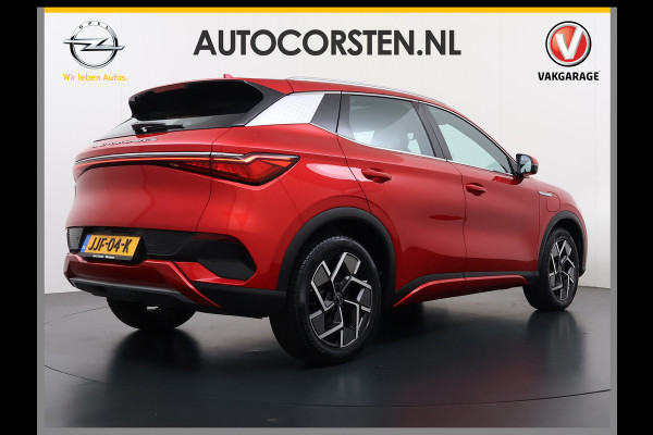 BYD ATTO 3 60kWh Design SOH 98% Pano-dak Leer+Elektr.Verst. Warmtepomp Adaptieve Cruise 360°Camera Apple Carplay Android Auto Elektr.Achter Verkeersbord detectie WiFi DAB Led Rijstrooksensor Keyless Smartphone Entry Fabrieksgarantie tot 12-12-2030/150.000km Garantie. Op de LFP Accu tot 12-12-2030/200.000km €44.000,- Nieuw!