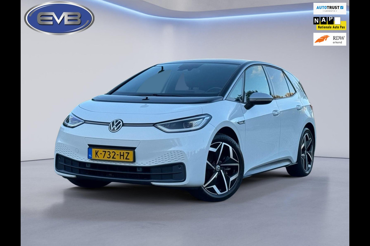 Volkswagen ID.3 First Plus 58 kWh, matrix led . 19 inch, achteruitrijcamera , stoelverwarming,parelmoer, nl auto met nap