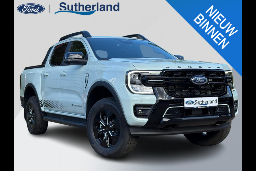 Ford Ranger 2.3 PHEV Stormtrak Double Cab ZUID | 281pk | 5 persoons! | Technology Pack Plus Trailer | Cargo Area Pack | Power Rollertop | Prijs excl. BTW incl. BPM | laadkabel mode 3 16A