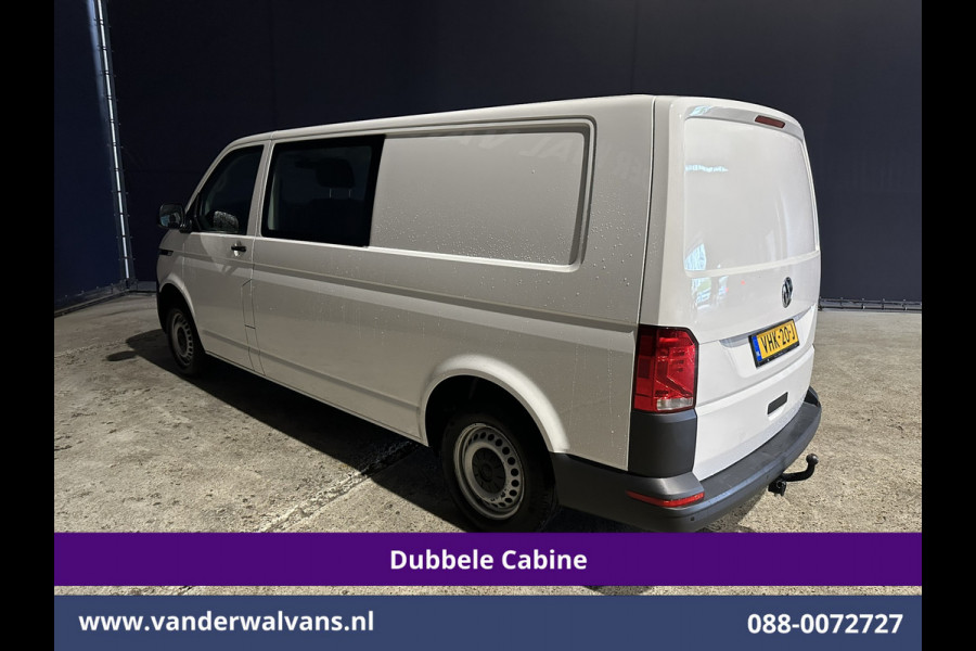 Volkswagen Transporter 2.0 TDI L2H1 Dubbele Cabine Euro6 Airco | 2200kg Trekhaak | Apple Carplay Cruisecontrol, Android Auto, 5-Zits, Parkeersensoren, Achterklep