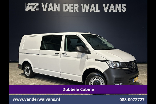 Volkswagen Transporter 2.0 TDI L2H1 Dubbele Cabine Euro6 Airco | 2200kg Trekhaak | Apple Carplay Cruisecontrol, Android Auto, 5-Zits, Parkeersensoren, Achterklep