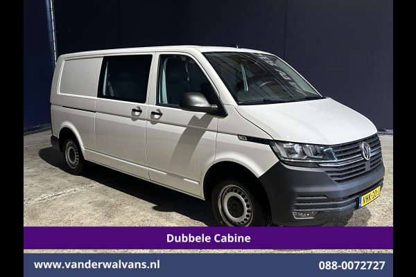 Volkswagen Transporter 2.0 TDI L2H1 Dubbele Cabine Euro6 Airco | 2200kg Trekhaak | Apple Carplay Cruisecontrol, Android Auto, 5-Zits, Parkeersensoren, Achterklep