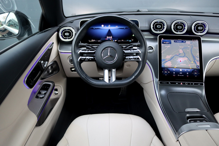 Mercedes-Benz CLE Cabriolet 200 AMG Line Aut9 | Memory | Distronic | Burmester | Airscarf | Verwarmd Stuurwiel | Leder | Camera | Keyless Go |