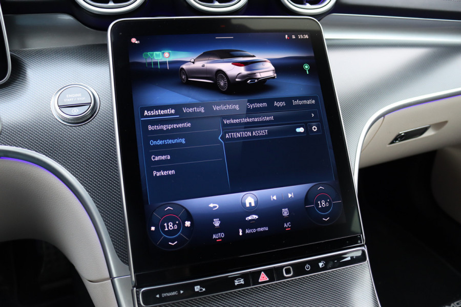 Mercedes-Benz CLE Cabriolet 200 AMG Line Aut9 | Memory | Distronic | Burmester | Airscarf | Verwarmd Stuurwiel | Leder | Camera | Keyless Go |