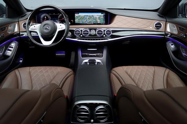 Mercedes-Benz S-Klasse 560 V8 Lang AMG Line Premium+ | Distronic+ | Memory V+A | Stoelventilatie | Burmester | HUD | Surround Camera | Softclose | Keyless Go | Zonweringspakket |