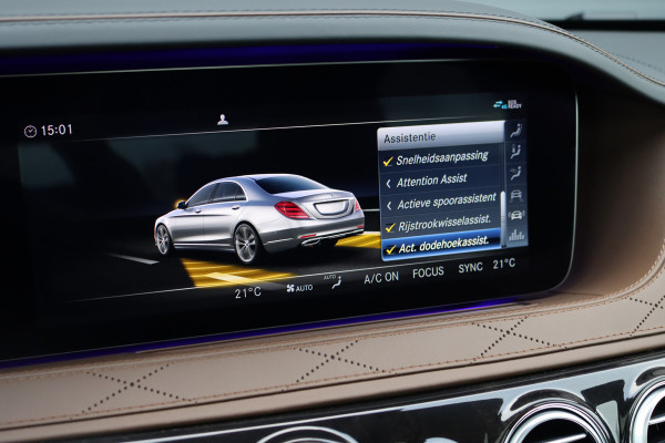 Mercedes-Benz S-Klasse 560 V8 Lang AMG Line Premium+ | Distronic+ | Memory V+A | Stoelventilatie | Burmester | HUD | Surround Camera | Softclose | Keyless Go | Zonweringspakket |