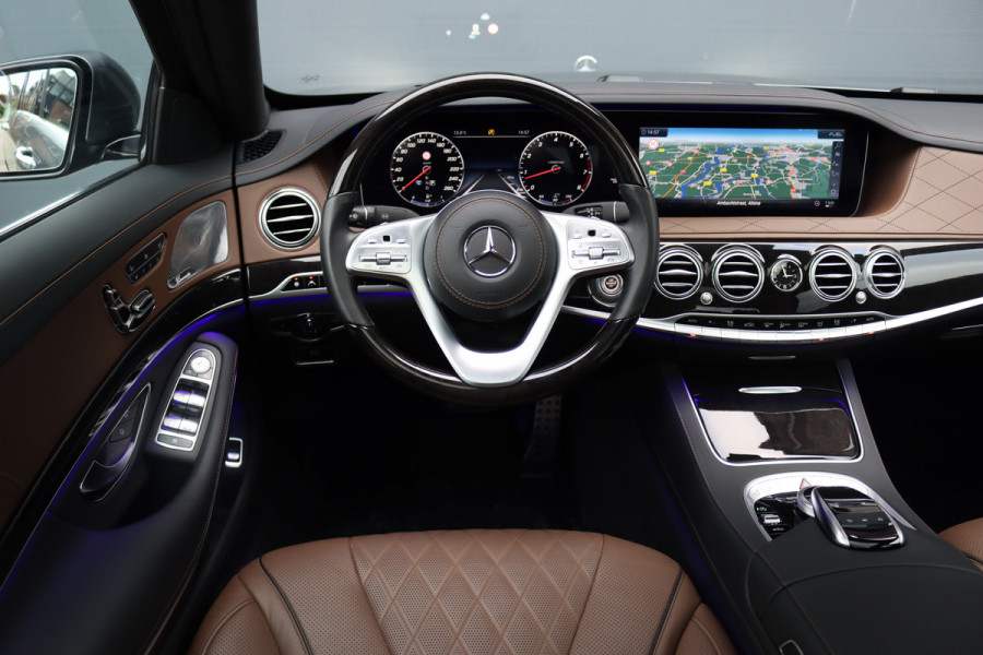 Mercedes-Benz S-Klasse 560 V8 Lang AMG Line Premium+ | Distronic+ | Memory V+A | Stoelventilatie | Burmester | HUD | Surround Camera | Softclose | Keyless Go | Zonweringspakket |