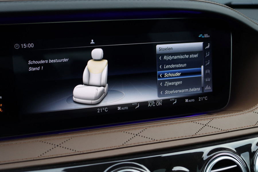 Mercedes-Benz S-Klasse 560 V8 Lang AMG Line Premium+ | Distronic+ | Memory V+A | Stoelventilatie | Burmester | HUD | Surround Camera | Softclose | Keyless Go | Zonweringspakket |