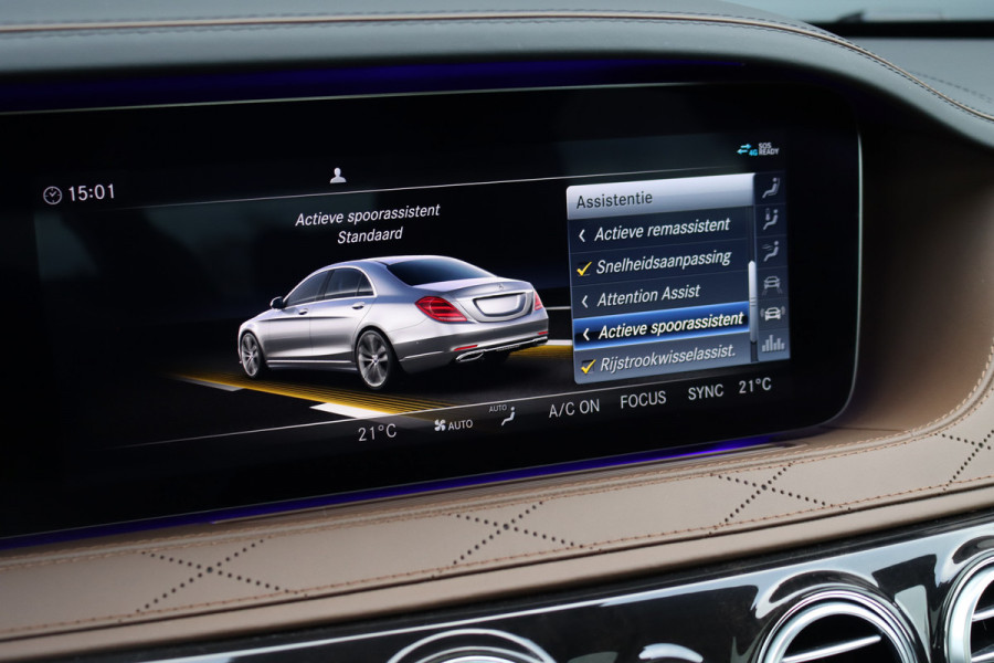 Mercedes-Benz S-Klasse 560 V8 Lang AMG Line Premium+ | Distronic+ | Memory V+A | Stoelventilatie | Burmester | HUD | Surround Camera | Softclose | Keyless Go | Zonweringspakket |