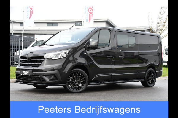 Renault Trafic 2.0 170 L2H1 DC Black Edition Extra Cruise, Camera, Carplay, LED, 170pk, Stoelverwarming, 2 x Schuifdeur, NAVI, Automaat, Clima, Uniek!
