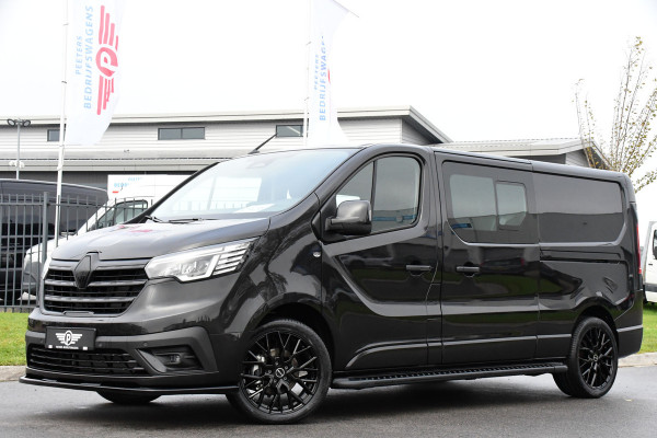 Renault Trafic 2.0 170 L2H1 DC Black Edition Extra Cruise, Camera, Carplay, LED, 170pk, Stoelverwarming, 2 x Schuifdeur, NAVI, Automaat, Clima, Uniek!