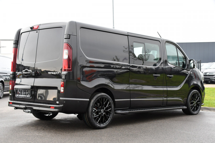 Renault Trafic 2.0 170 L2H1 DC Black Edition Extra Cruise, Camera, Carplay, LED, 170pk, Stoelverwarming, 2 x Schuifdeur, NAVI, Automaat, Clima, Uniek!