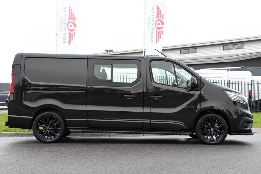 Renault Trafic 2.0 170 L2H1 DC Black Edition Extra Cruise, Camera, Carplay, LED, 170pk, Stoelverwarming, 2 x Schuifdeur, NAVI, Automaat, Clima, Uniek!