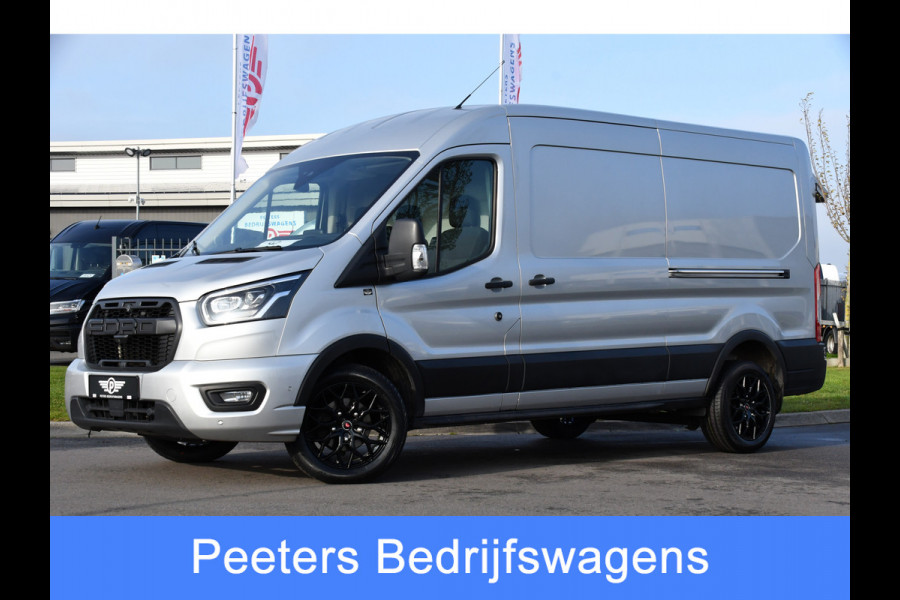 Ford Transit 350 2.0 TDCI L3H2 Limited PB Edition Adaptieve Cruise, 360 Camera, Carplay, 185pk, Automaat, Xenon, 2 x Schuifdeur, Uniek!