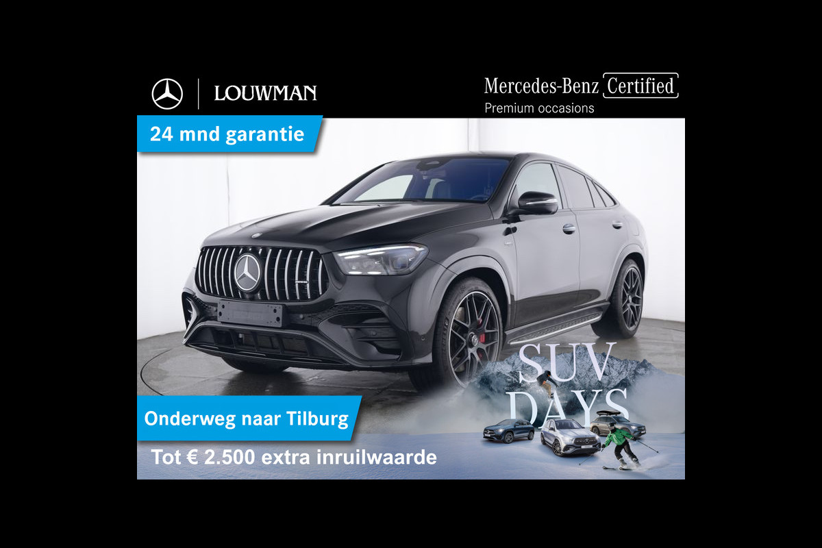 Mercedes-Benz GLE Coupé Mercedes-AMG 53 Hybrid 4MATIC+ Premium Plus AMG Premium Plus | Night Pakket | Trekhaak | Panorama Schuif-Kanteldak | 22 Inch AMG Ve;lgen. Inclusief 24 maanden MB Certified garantie voor Europa.