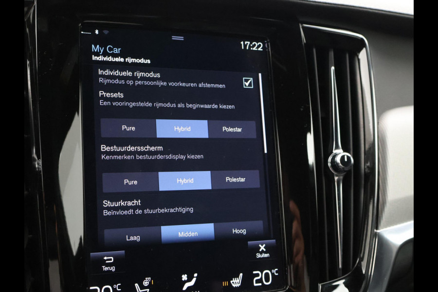 Volvo S90 2.0 T8 390 PK HYBRID AWD R-DESIGN POLESTAR BOWERS & WILKINS | SCHUIFDAK | TREKHAAK | LUCHTVERING | 360 CAMERA | 20 INCH